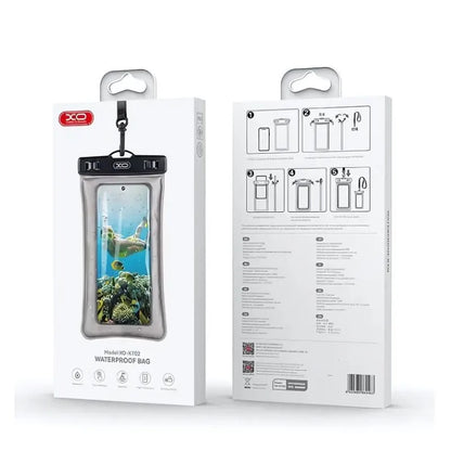 Funda Impermeable XO-KT02 para Celular | A Prueba de Agua y Táctil | Ideal para Playa, Piscina y Buceo