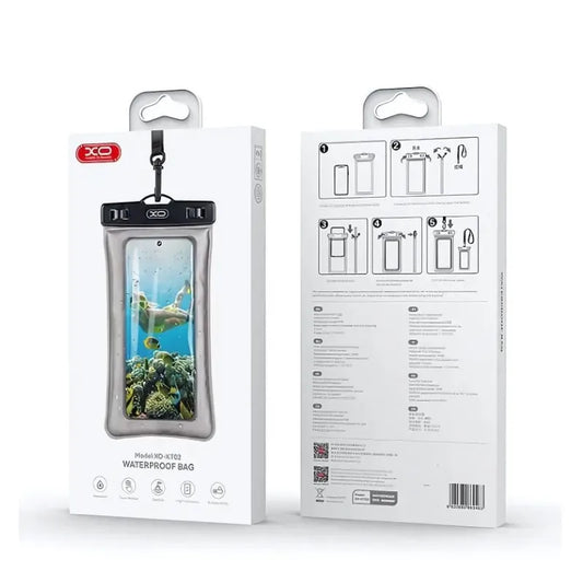 Funda Impermeable XO-KT02 para Celular | A Prueba de Agua y Táctil | Ideal para Playa, Piscina y Buceo