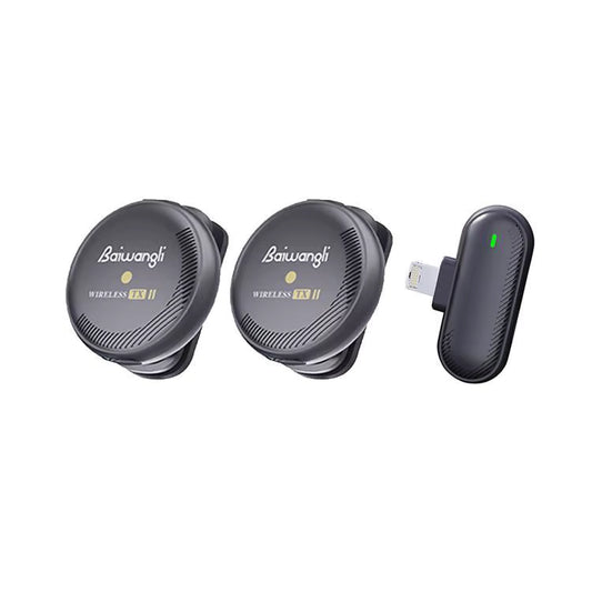 Micrófono Inalámbrico para iPhone Baiwangli SX19 | Conexión Lightning, Ideal para Vlogs y Lives