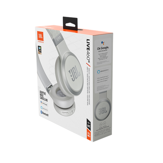 JBL LIVE 460NC | Auriculares Inalámbricos con Cancelación de Ruido Adaptativa y Asistentes de Voz 50h