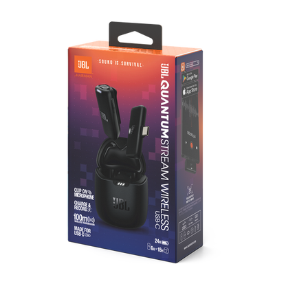 JBL Quantum Stream Wireless USB-C | Micrófono Inalámbrico Profesional hasta 100 Metros