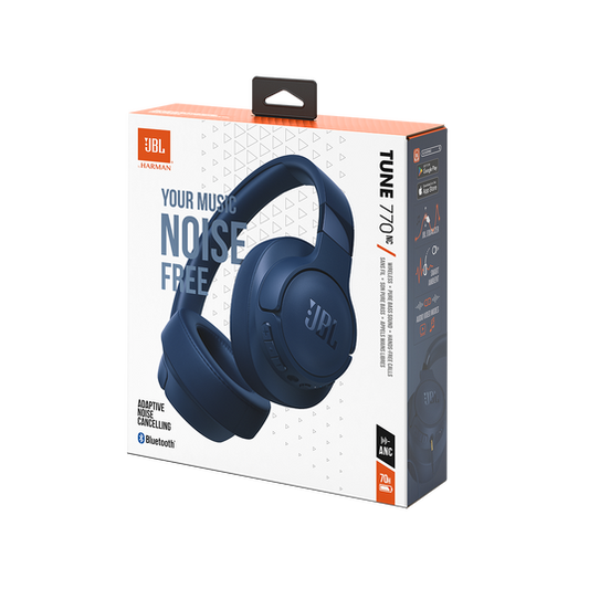 JBL Tune 770NC – Audífonos Inalámbricos Over-Ear con Cancelación de Ruido Adaptativa | Hasta 70h de Batería