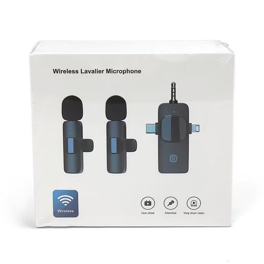 K15 Micrófono ZERO Inalámbrico con Reducción de Ruido para iPhone, Android, Smartphone, iPad, Computadora Mac, Cámara y mas