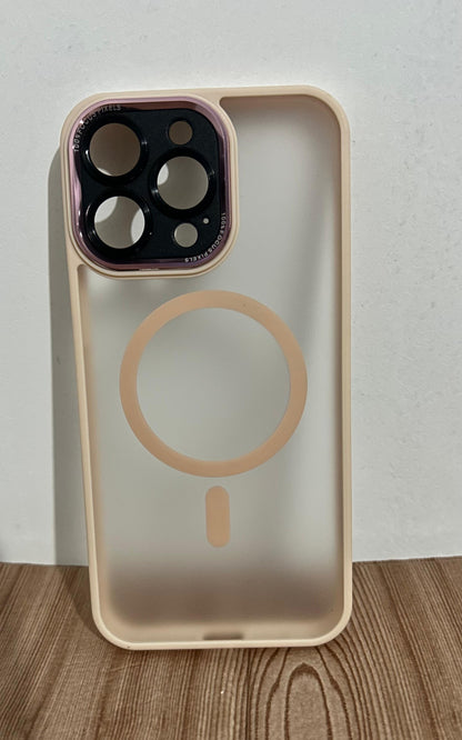 Case Magnética mate ahumado LD  | protector de camara iPhone 15 Pro max