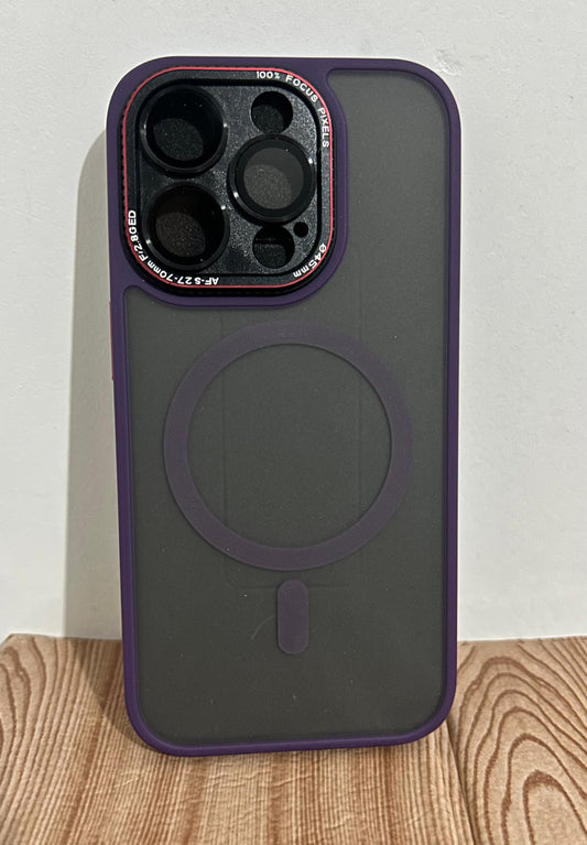 Case Magnética mate ahumado LD | protector de camara iPhone 15 Pro  6.1