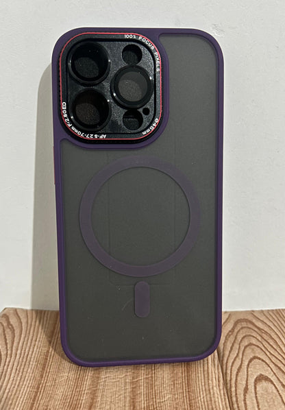 Case Magnética mate ahumado LD  | protector de camara iPhone 15 Pro max