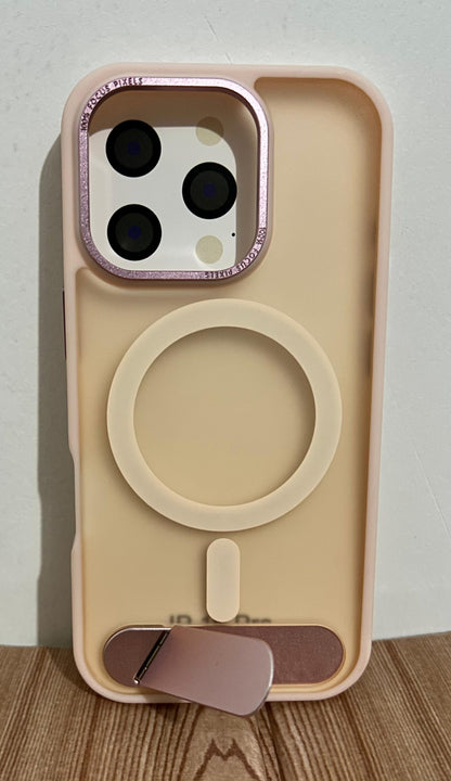 Case Magsafe premium ahumado| con soporte inferior Samsung s25 ultra