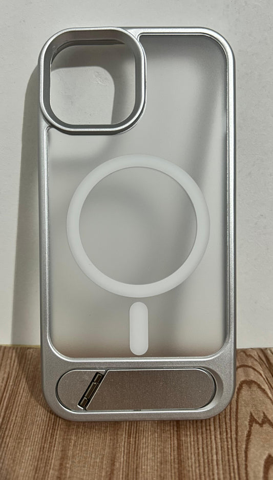Case Magsafe premium ahumado RC | con soporte inferior iPhone 13 pro max