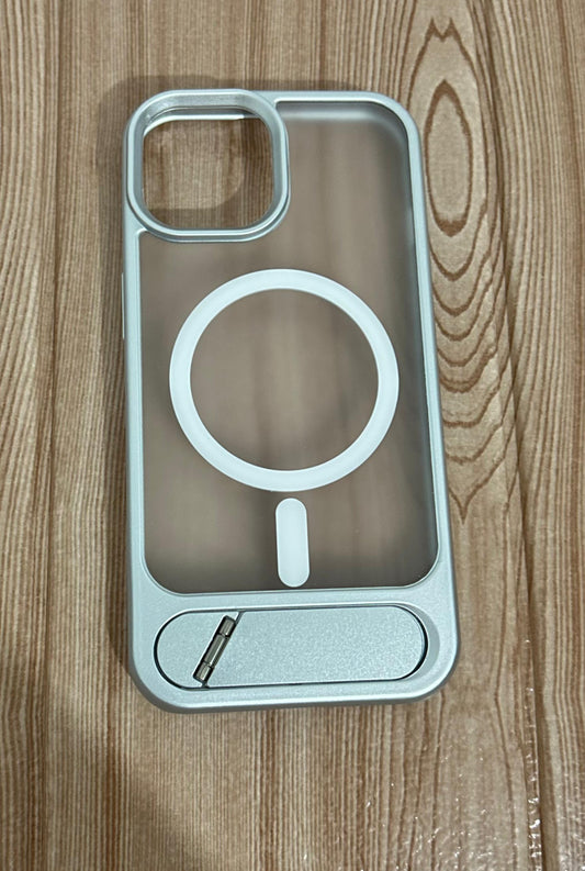Case Magsafe premium ahumado| con soporte inferior Samsung s25 ultra