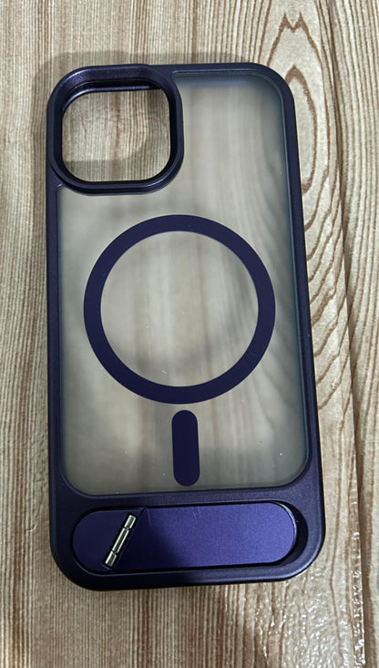 Case Magsafe premium ahumado| con soporte inferior Samsung s25 ultra