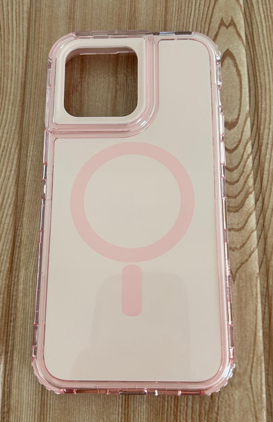CASE BIRLLO 360 3en1 JELLY MAGASAFE GAMUZADO  Iphone 13/14/15 6.1