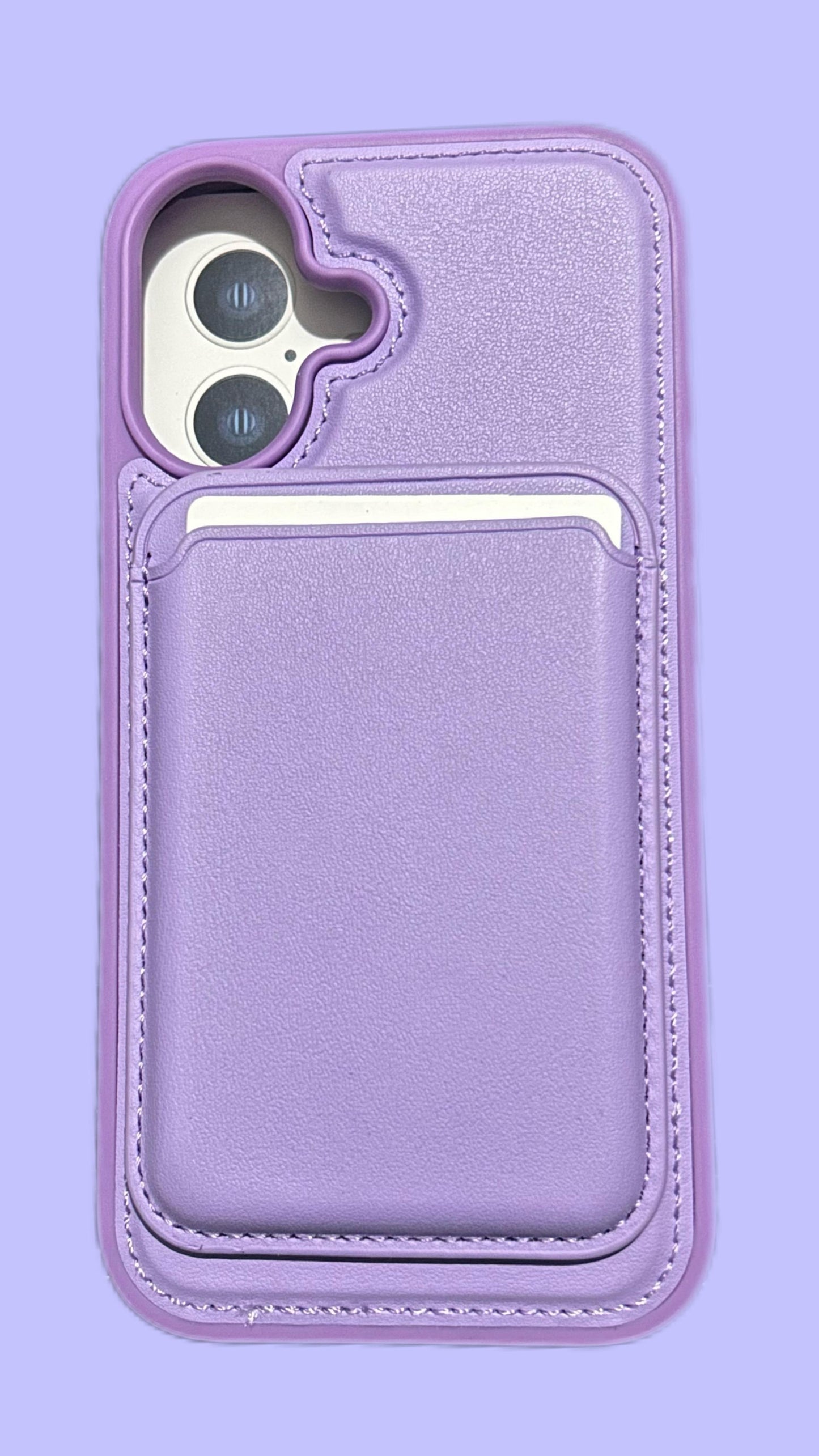 Case cuero premium con wallet iPhone 13/14/15 6.1
