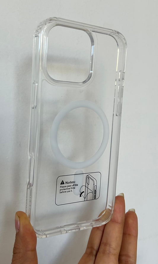 Case Magsafe transparente esquina  resistente  iPhone 12/12 pro
