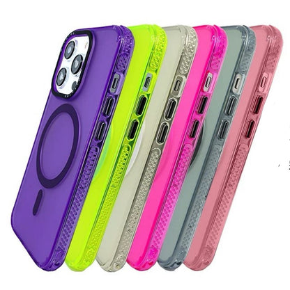 Case Mikalen Magsafe original desing  transparente colorido iPhone 16 pro max