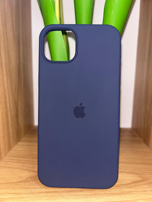 Case silicona gamuzado logo apple for iPhone 14 plus/15 plus