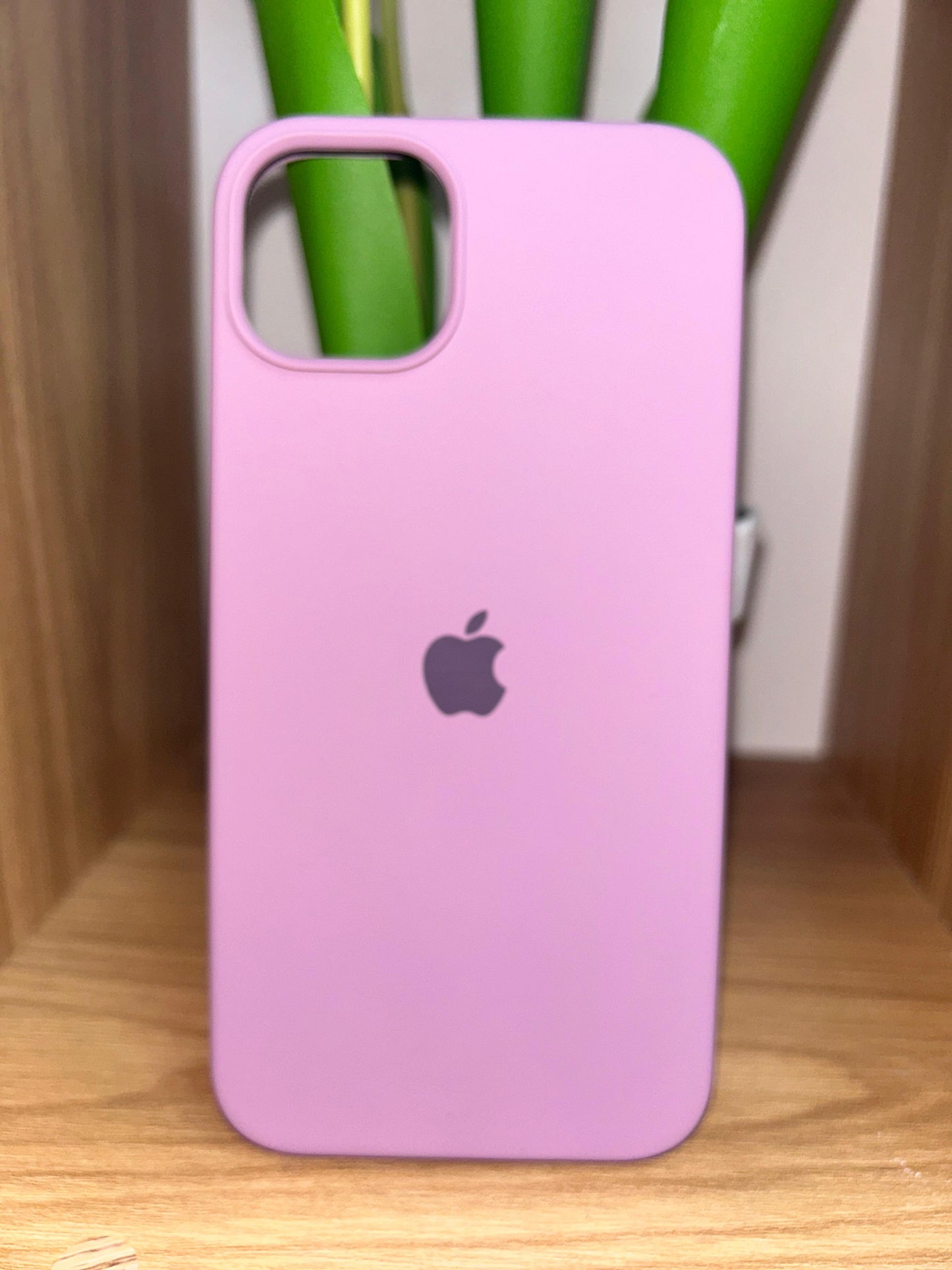 Case silicona gamuzado logo apple for iPhone 14 plus/15 plus
