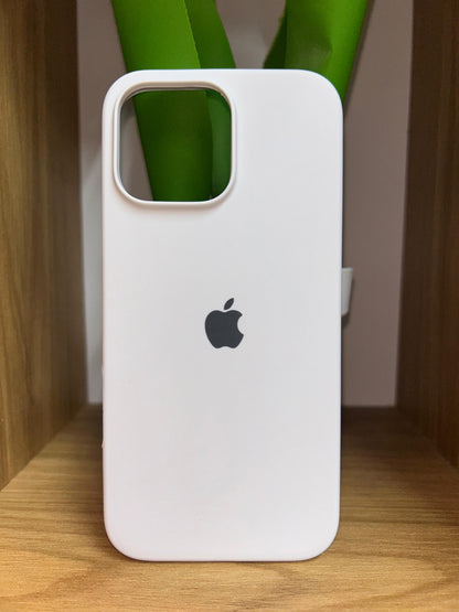 Case silicona gamuzado logo apple for iPhone 16 pro max