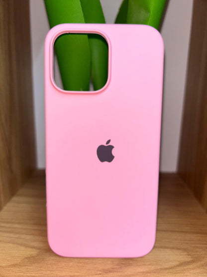 Case silicona gamuzado logo apple for iPhone 16 pro max