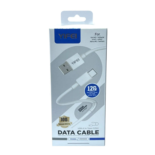 Cable de Datos USB-A a Tipo C YIFEI 120W – 1 Metro