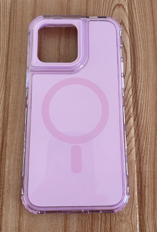 CASE BIRLLO 360 3en1 JELLY MAGASAFE GAMUZADO  Iphone 13/14/15 6.1