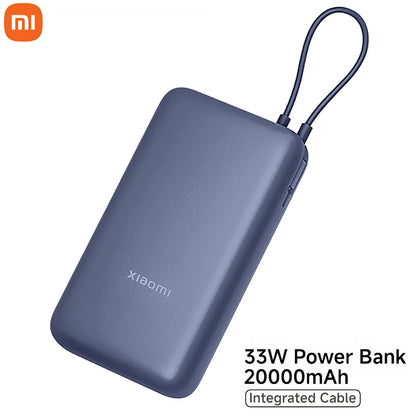 Xiaomi Power Bank 20000mAh | Carga Turbo 33W con Cable Incluido