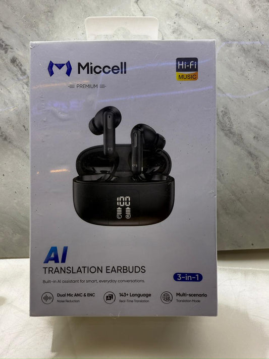 AUDIFONOS BLUETOOTH MICCEL ANC& ENC AI TRADUCTOR 143 LENGUAGE