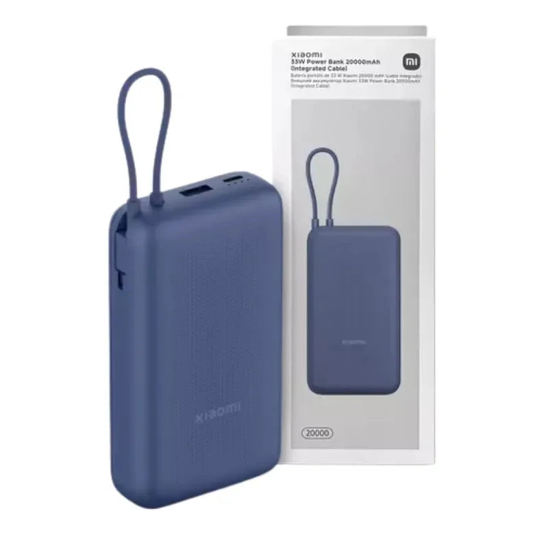 Xiaomi Power Bank 20000mAh | Carga Turbo 33W con Cable Incluido