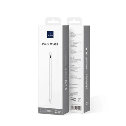 Lápiz Digital WiWU Pencil W A03 | Compatible con iPad, Rechazo de Palma y Punta Precisa
