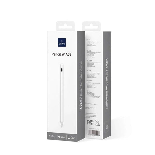 Lápiz Digital WiWU Pencil W A03 | Compatible con iPad, Rechazo de Palma y Punta Precisa