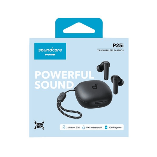 Soundcore P25i | Auriculares Inalámbricos Potentes y Compactos Resistencia IPX5 y duración de hasta 30 horas