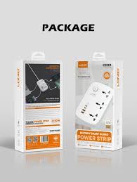 Regleta Inteligente LDNIO SC3416 | 3 Tomas + 2 Puertos USB + 2 type c | 3250W de Potencia y Protección Smart Guard