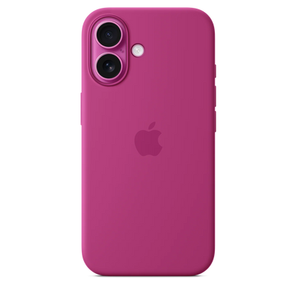 Case silicona gamuzado logo apple for iPhone 16 6.1