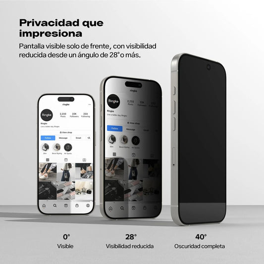 MICA DE VIDRIO PREMIUM ANTIESPIA IPHONE 15 PRO MAX