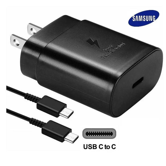 Cargador Samsung Original 25W con Cable USB-C | Carga Rápida y Segura