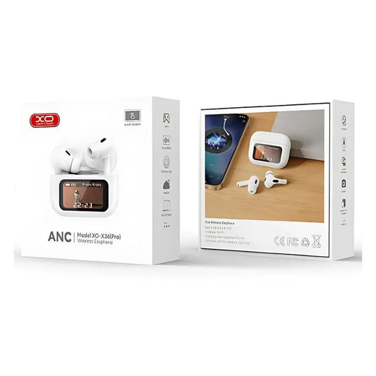 audífonos Bluetooth XO-X36 pro con pantalla LED inteligente, ANC