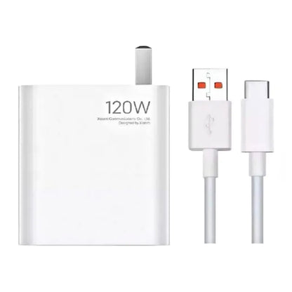 Cargador Xiaomi 120W GaN con Cable USB-C | Ultra Carga Rápida para Dispositivos de Alta Gama