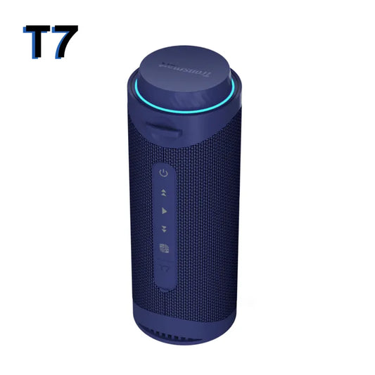 Bocina Tronsmart T7 – Sonido 360°, 30W de Potencia, IPX7, Luces RGB, 24h de Reproducción y Bluetooth 5.3